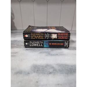 Elizabeth Lowell Paperback Novel Bundle: The Wrong Hostage & Beautiful Sacrifice